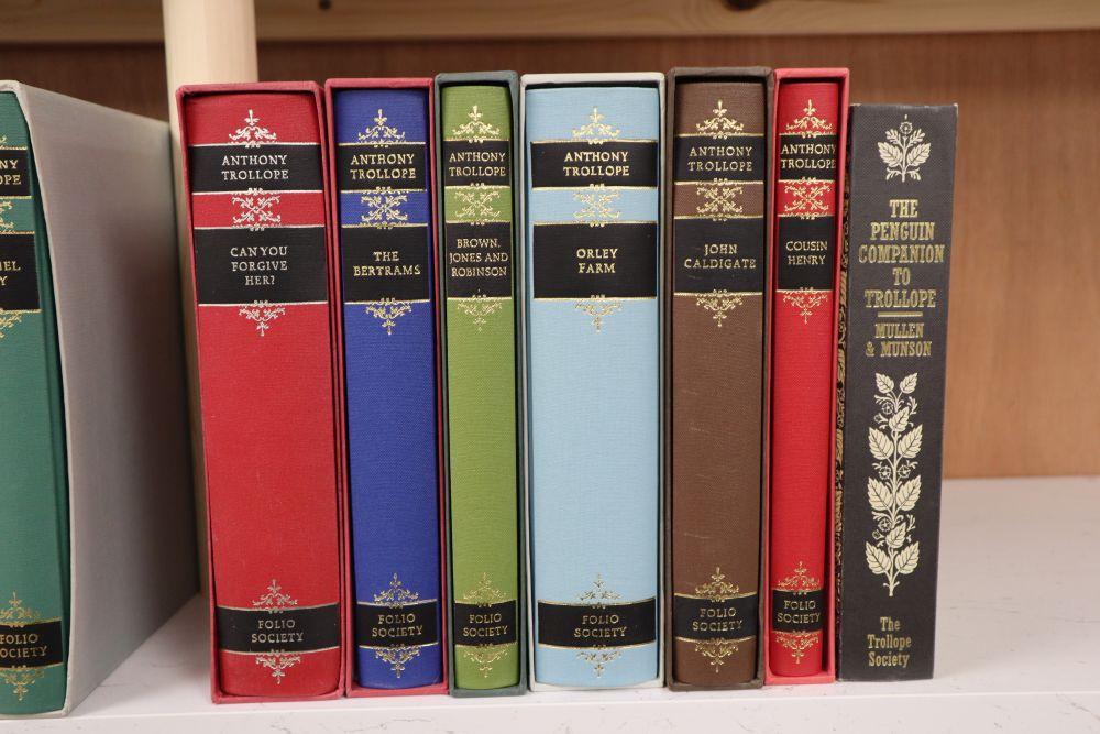 Folio Society - Trollope, Anthony, 49 vols, all in slip cases